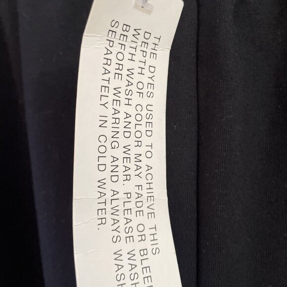 Sport Savvy Women's French Terry Pant Size L Black Button Hem Pull On Cozy NWT - Picture 3 of 10